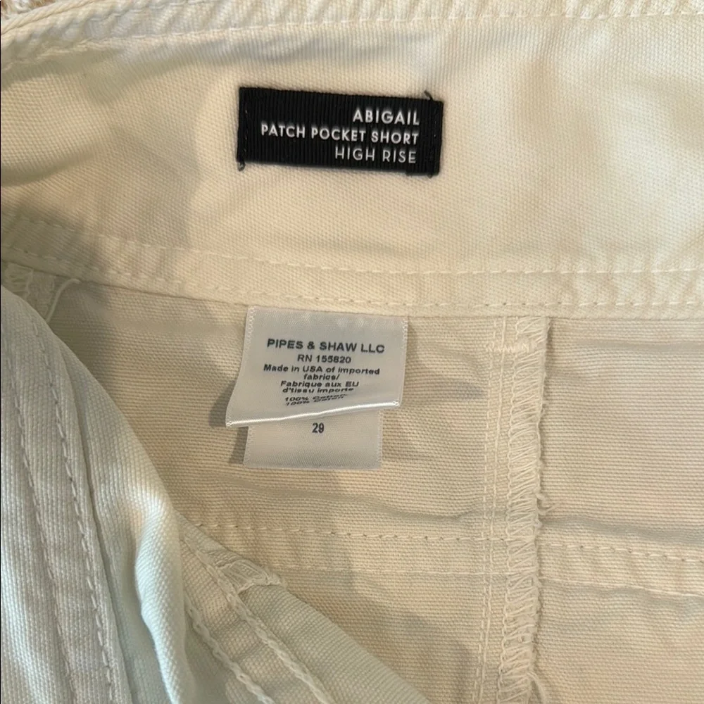 Veronica Beard Off-White Cargo Shorts - Picture 4 of 4
